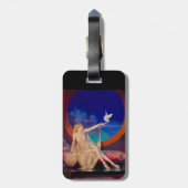 Étiquette À Bagage Concubine de Sultana le sultan arabe 1925 (Dos Vertical)