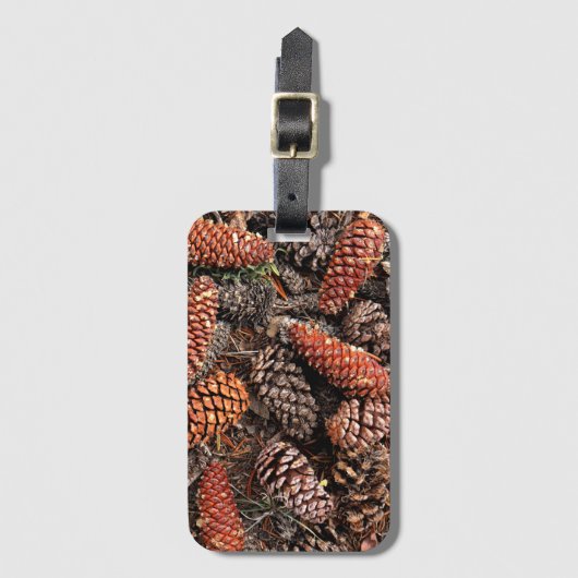 Étiquette À Bagage Cône de pin (Devant Vertical)