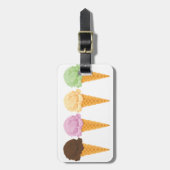 Étiquette À Bagage cônes de crème glacée (Devant Vertical)