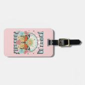 Étiquette À Bagage Confiance en soi | Soleil céleste et papillon (Devant horizontal)