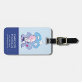 Étiquette À Bagage Confort et sécurité | Charlie & Snoopy Hug (Devant horizontal)