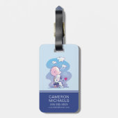 Étiquette À Bagage Confort et sécurité | Charlie & Snoopy Hug (Dos Vertical)