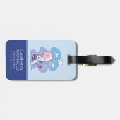 Étiquette À Bagage Confort et sécurité | Charlie & Snoopy Hug (Dos horizontal)