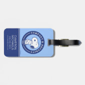 Étiquette À Bagage Confort et sécurité | Snoopy & Woodstock Hug (Dos horizontal)