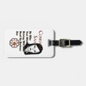 Étiquette À Bagage Confucius Dit (Devant horizontal)