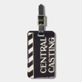 Étiquette À Bagage Connectez-vous en anglais CENTRAL CASTING (Devant Vertical)