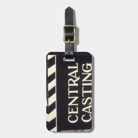 Étiquette À Bagage Connectez-vous en anglais CENTRAL CASTING (Devant Vertical)