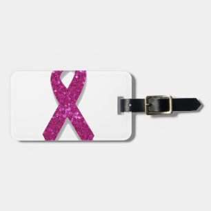 Étiquette À Bagage conscience du cancer du sein rose