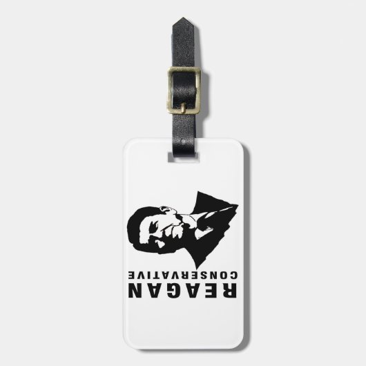 Étiquette À Bagage Conservateur de Reagan (Devant Vertical)