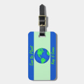 Étiquette À Bagage Conserver Vert Économiser Planète Environnement Ar (Devant Vertical)