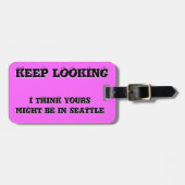 Étiquette À Bagage Continuez À Chercher Dans (Devant horizontal)