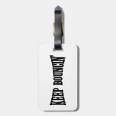 Étiquette À Bagage Continuez à rebondir. (Dos Vertical)