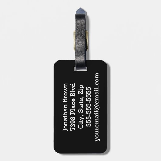 Étiquette À Bagage Continuez à sembler l'étiquette faite sur commande (Dos Vertical)