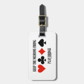 Étiquette À Bagage Continuez les neurones mettre le feu au pont de (Devant Vertical)