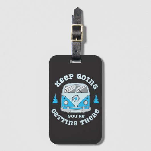 Étiquette À Bagage Continuez, vous arrivez là (Devant Vertical)