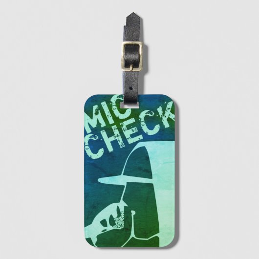 ÉTIQUETTE À BAGAGE CONTRÔLE MIC (Devant Vertical)