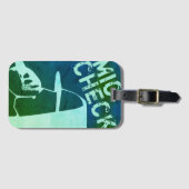 ÉTIQUETTE À BAGAGE CONTRÔLE MIC (Devant Horizontal)