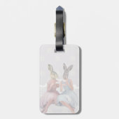 Étiquette À Bagage Conversation de lapin (Dos Vertical)