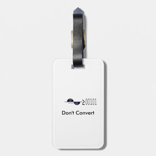 Étiquette À Bagage Convertir des points (Dos Vertical)