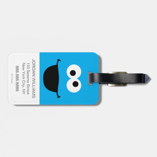 Étiquette À Bagage Cookie Face Art (Dos horizontal)