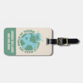 Étiquette À Bagage Cookie Monster | Ajouter Votre Nom (Devant horizontal)