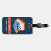 Étiquette À Bagage Cookie Monster Camp Cookies | Ajouter vos informat (Dos horizontal)