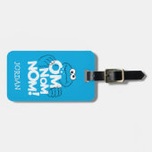 Étiquette À Bagage Cookie Monster | Om Nom Nom ! (Devant horizontal)