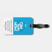 Étiquette À Bagage Cookie Monster | Om Nom Nom ! (Dos horizontal)