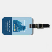 Étiquette À Bagage Cookie Monster | Propager la gentillesse et le rir (Devant horizontal)