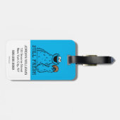 Étiquette À Bagage Cookie Monster | Toujours frais (Dos horizontal)