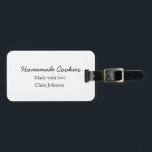 Étiquette À Bagage Cookiers faits maison ajouter votre nom de texte j<br><div class="desc">Conception</div>