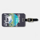 Étiquette À Bagage Cool Alaska Cruise 2023 Famille Ami Groupe Voyage (Devant horizontal)