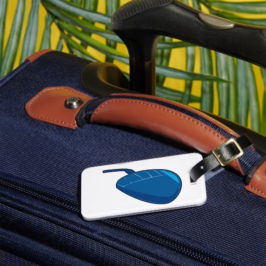 Étiquette À Bagage Cool Blue Computer Mouse Tech