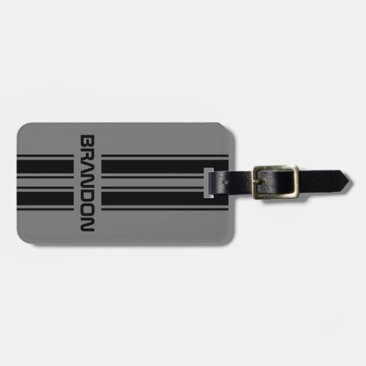 Étiquette À Bagage Cool classique de course automobile sur mesure Spo (Devant horizontal)