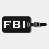 ÉTIQUETTE À BAGAGE COOL DE FBI (Devant horizontal)