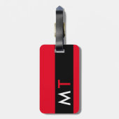 Étiquette À Bagage cool et moderne élégant Voyage rouge (Dos Vertical)