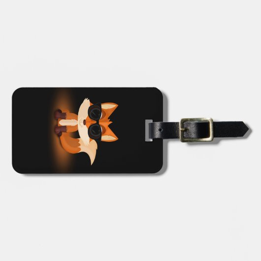 Étiquette À Bagage Cool Fox (Devant horizontal)