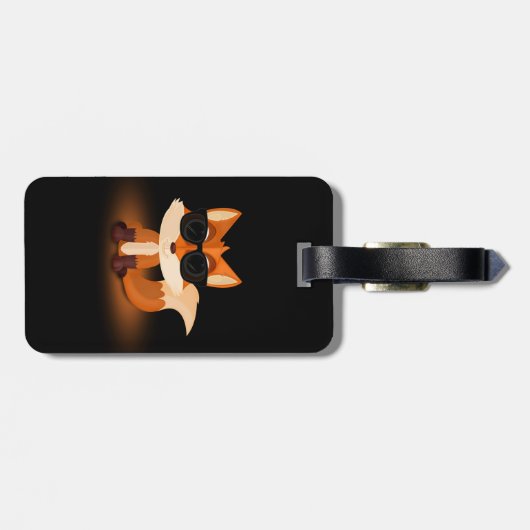 Étiquette À Bagage Cool Fox (Dos horizontal)