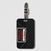 Étiquette À Bagage Cool personnalisable amusant unique (Devant Vertical)