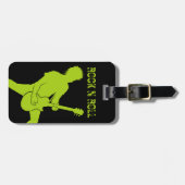 Étiquette À Bagage Cool Rock N Roll Balises des bagages (Devant horizontal)