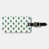 Étiquette À Bagage Cool Shades Green Chili Motif (Devant horizontal)