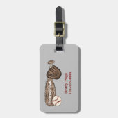 Étiquette À Bagage Cooperstown NY Baseball Player Sports Bat Bag (Devant Vertical)