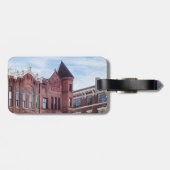 Étiquette À Bagage Cooperstown NY - Premier bâtiment de la Banque nat (Dos horizontal)