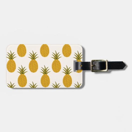 Étiquette À Bagage Copie d'ananas (Devant horizontal)