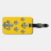 Étiquette À Bagage Copie de flottement de Fleur de Lis (Dos horizontal)