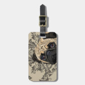 Étiquette À Bagage Copie de motif d'animal familier d'abrégé sur (Devant Vertical)