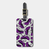 Étiquette À Bagage Copie pourpre de chaussure de talon haut de (Devant Vertical)