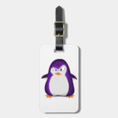 Étiquette À Bagage Copie pourpre de photo de parties scintillantes de (Devant Vertical)
