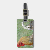 Étiquette À Bagage Coq (Devant Vertical)