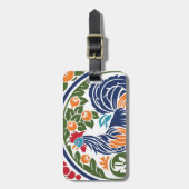 Étiquette À Bagage Coq (Devant Vertical)